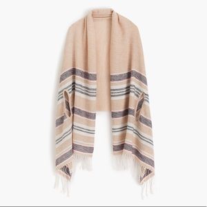 J. Crew Summer weight cape scarf in Mixed Stripe
